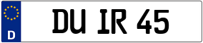 Trailer License Plate
